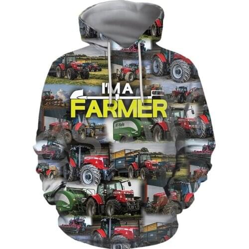 Tessffel Newest Worker Farmer Tractor Instrument Camo Pullover 3DPrint Streetwear Tracksuit Autumn Casual Hoodies Men/Women B-23