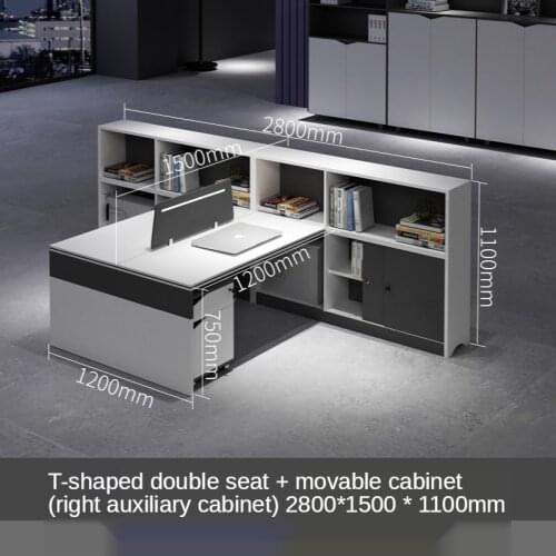 Staff office desk and chair combination office staff desk financial desk screen card office work desk