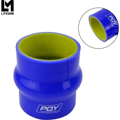 2.5\" 64mm Hump Straight Silicone Hose Intercooler Coupler Tube Pipe Blue&yellow HSH0025