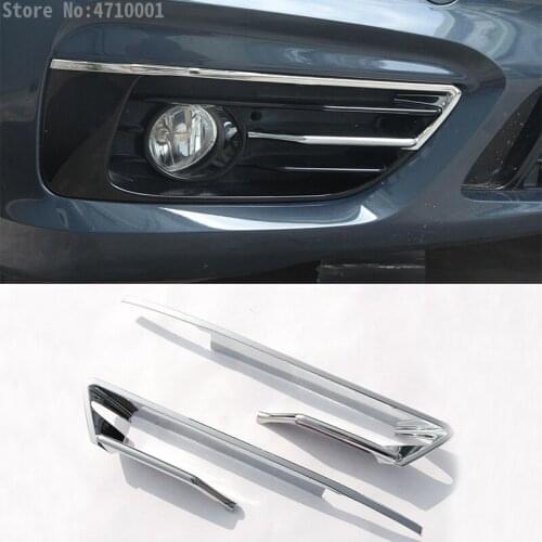 ABS Chrome Polish Silver Front Fog Lamp Frame Cover Trim 2pcs For BMW 2 Series F46 F45 Gran Active Tourer 2015-2017