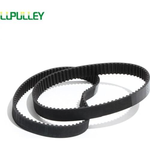 LUPULLEY S5M Timing Belt Closed Loop Black Rubber Toothed Belt 5mm Pitch Width 15/20/25mm Length 560/565/575/580/590/600/615/620