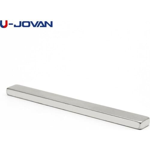 U-JOVAN 2pcs 100x10x5mm N35 Block Powerful Neodymium Magnet Permanent Rare Earth Fridge Square Magnets 100*10*5mm