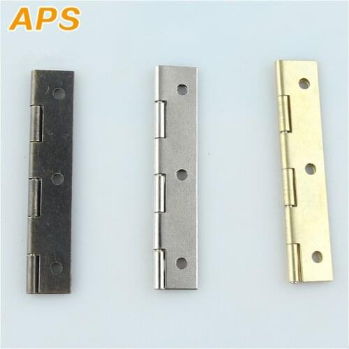 10pcs 59*19*0.5 Long Row Door Hinge Long Cupboard Hinges Harrow Hinge Copper Bronze Antique Silver Nickel Plated White