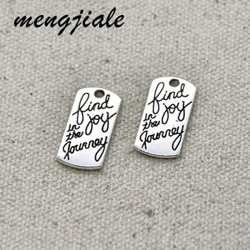 10pcs Wholesale Metal Alloy Travel Plate Charms Pendant For Handmade Decoration Vintage DIY Jewelry Making Findings