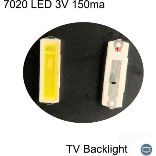 1000PCS 3V 150ma 7020 LED For TV Backlight