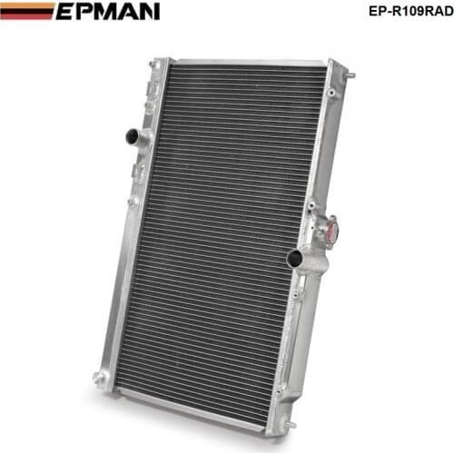 42MM 2 Row Aluminum Alloy Racing Cooling Performance Radiator For Mitsubishi Lancer EVO 7 8 9 2001-2007MT EP-R109RAD