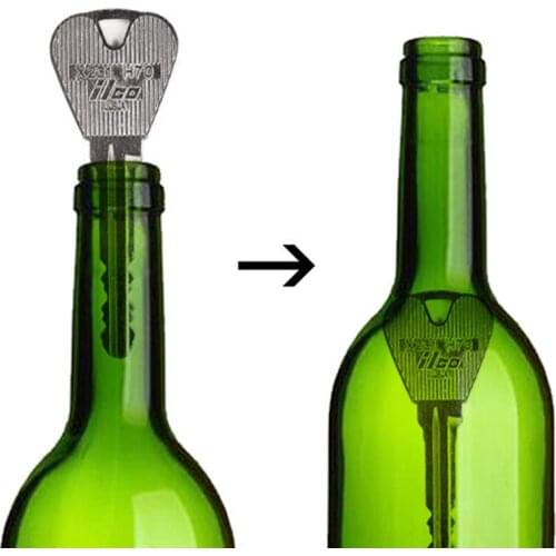 2pcs New Magic Trick Toys Folding Key Thru Bottle or Ring Penetration Magic Trick Props Magic Joke Toy Easy To Play