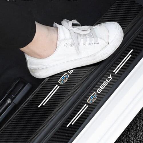 4pcs Protection Sticker For Car Door Threshold Anti-Scratch Dirty For Geely Atlas Boyue NL3 X6 EX7 Emgrand X7 SUV GT GC9 Borui
