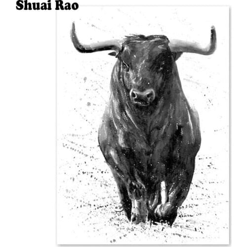 Diy Diamond Embroidery Animal bull Diamond Painting Rhinestone pictures diamond mosaic Cross Stitch full Round Square Drill