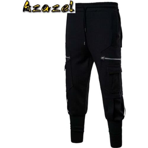 Free shipping 2020 Autumn and Winter new male hip hop harem pants elastic waist and leg pants Mne Fashion joggers trousers