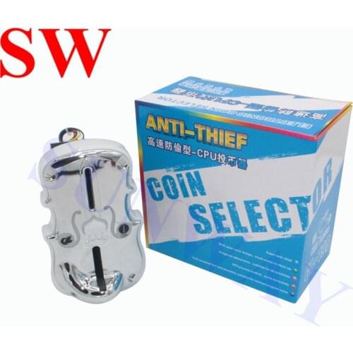 CL198 Electronic Coin Acceptor CPU Comparison Colorful LED Special front panel Coin Selector for Arcade cabinet Game accessories