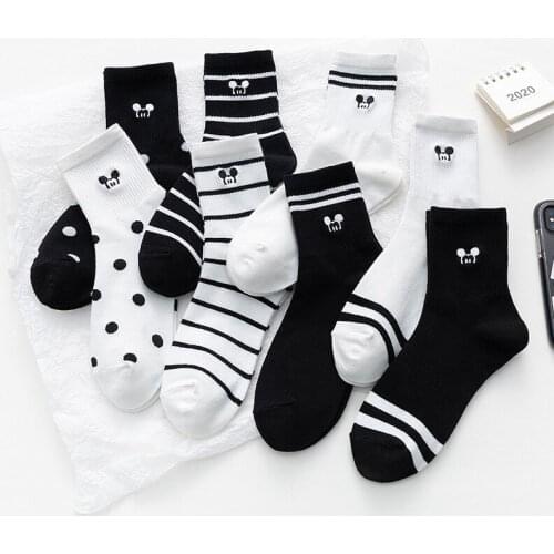 Disney childrens cartoon Minnie Mickey socks fashion cartoon boys and girls sports socks student socks adult men and women sock
