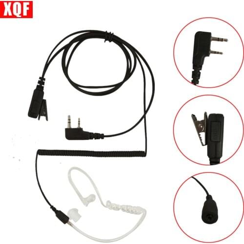 Headset Acoustic Air Tube Earpiece Earphone PTT MIC for Kenwood TK-3107 Radio UV-5R UV-5RA UV-5RE Plus UV-B5 UV-B6 GT-3 BF-888S