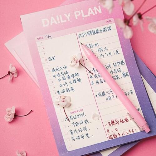 Kawaii DIY Agendas Diary Planner Organizer Notebooks and Journals Refill Accessories Mini Paper Note Book travel Weekly Notepad