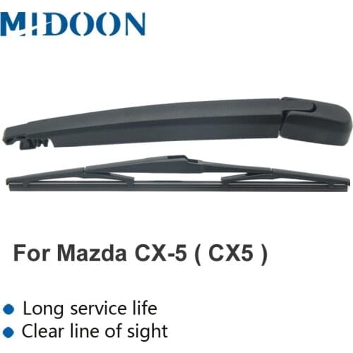 MIDOON Wiper 14" Rear Wiper Blade & Arm Set Kit For Mazda CX-5 CX5 MK1 2011 - 2017 Windshield Windscreen Rear Window