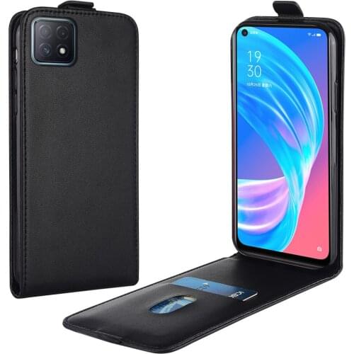 Flip Up and Down Leather Case for OPPO A72 5G PDYM20 CPH2069 PADM00 PDAM10 Vertical Cover for OPPO A72 5g Case Phone Bag