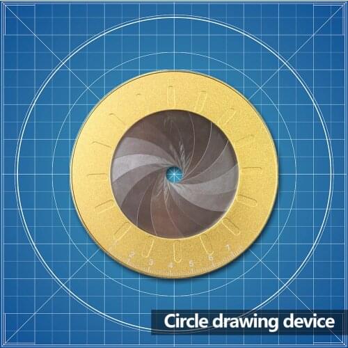 Drawing Ruler Tool Flexible Circle Measuring Rotatable Drawing Circular Compass for Household Wooden Accessories