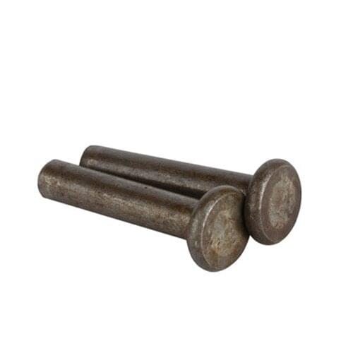 M2 M2.5 M3 Iron GB109 flat head iron rivet nails solid flat head rivets carbon steel