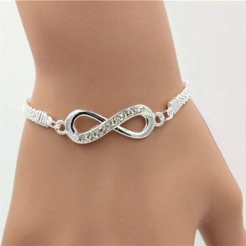 Fashion Adjustable Bracelet Mens Womens Jewelry Silver Color Charm Bracelets Party Gift Wedding Jewelry Gifts Trendy Bangles