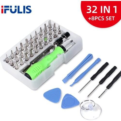 32 In 1 Precision Screwdriver Set Magnetic Torx Hex Professional Bits Repair Tool Kit For Household Phone Mobile Camera IPad