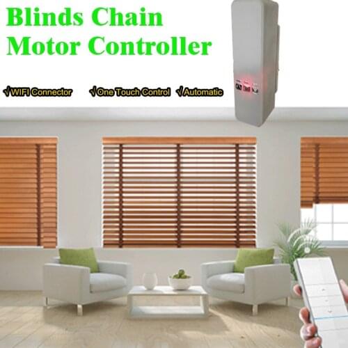 New WIFI Smart Chain Curtain Motor Alexa/Google Control Roller Blinds Motor By MOBILE/REMOTE Control Curtain