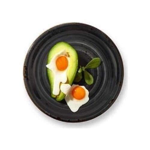 By Bone Porcelain Balance 21 cm Flat Black Plate