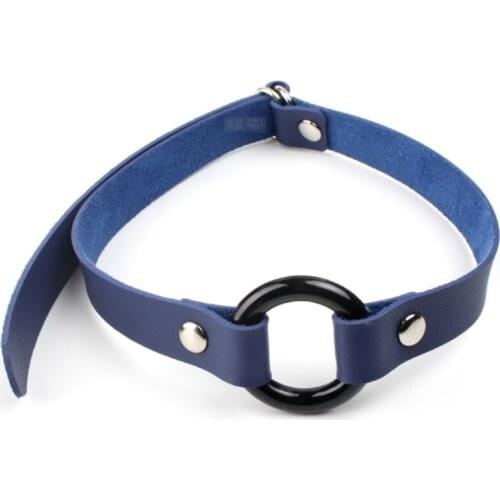 SM Spade Mouth Gag Open O Ring Real Leather Oral Sex Fixation Mouth Stuffed Adult Games For Couples Flirting Sex Products Toys