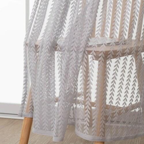 Semi Sheer Curtains with Grommet Top Voile Window Treatment Curtain Panels for Kitchen Bedroom Living Room Decorations 1 Panel