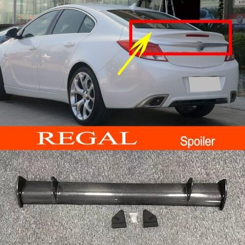 Regal 14-17 Real Carbon Fiber GT-style Car-styling Sporty Rear Trunk Wing Spoiler for Buick Regal 2014-2017
