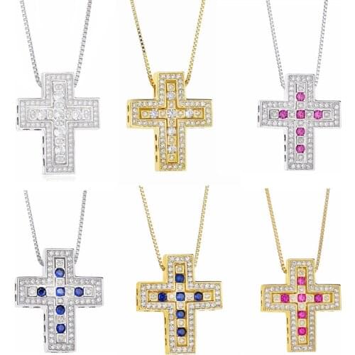 SHADOWHUNTERS Original 925 Sterling Silver Cross Set Pendant Necklace With Zircon For Women Japan Style Fashion Jewelry Making