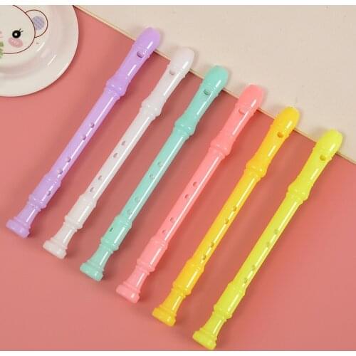 18 Pcs Mini Clarinet Gel Pen Prizes Gift Pen Cartoon Creative Flute Escolar Material Escolar Pens for School Stationery