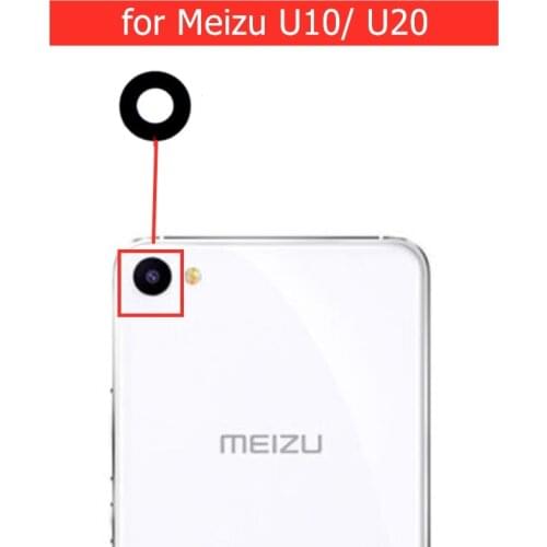 2pcs for Meizu U10/ U20 Camera Glass Lens Back Rear Camera Lens with 3M Glue for Meizu U10 Replacement Repair Spare Parts