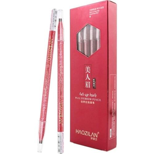 2 Pcs Waterproof Microblading Eyebrow Peel- off Pencil Makeup Eyebrow Pencil Cosmetics Tools