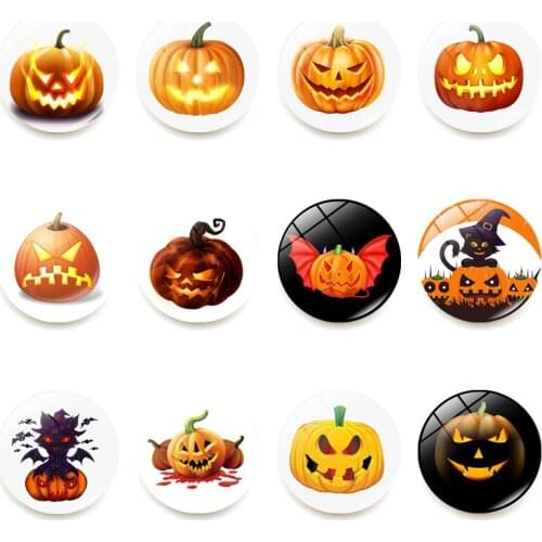 5Pcs/set Halloween Pumpkin fridge magnet set creative refrigerator magnets stickers strong neodymium Magnetic office stickers
