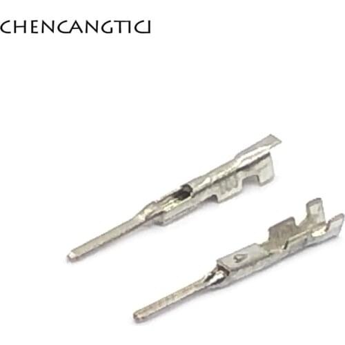 50 Pcs Crimp Terminal 0.4MM Splice Pins H62 Brass Tinned Automotive Connector Socket Terminal DJ612-F0.4A G561