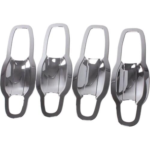 8 Pcs Car ABS Chrome Door Outside Handle Bowls Trims for Jeep Grand Cherokee 2011-2015 Car Styling