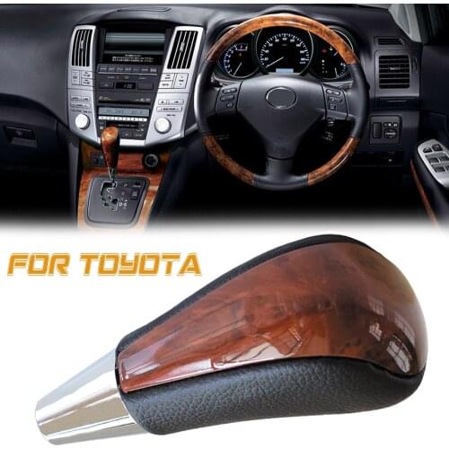 ABS Walnut Material Car Automatic Gear Shift Lever Shifter HandBall For Toyota Corolla Camry/Harrier Fortuner Crown