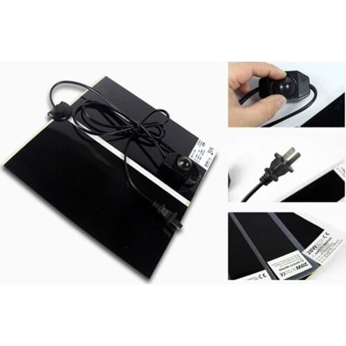 Brand new High Quality Pets Heat Mat 42x28cm 20W Reptile Brooder Incubator Seedling Pet Heating Pad With Temperature Switch
