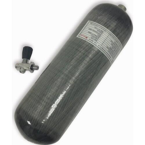 AC30951 9L 4500psi Compressed Air Tank WIth Diving Valve For Underwater Hunting Gun Scuba Diving Cylinder PCP Air Rifle Acecare
