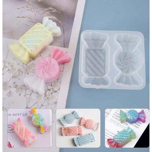 DIY Sugar Candy Shaped Silicone Molds Handmade Cake Cheese Cartoon Crystal UV Resin Moulds Jewelry Mold