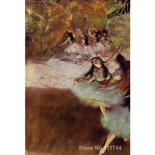 Art gift On the Stage Edgar Degas Oil paintings on canvas Handmade High Quality