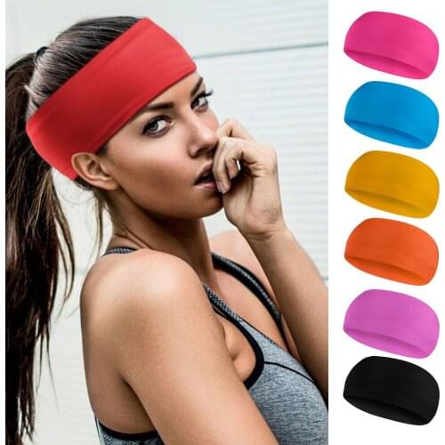 HUYIDA Sport Headbands Yoga Gym Headscarf Head Bike Cycling Sweatband Tennis Fitness Jogging Running Head Weat Hair Band Bandage