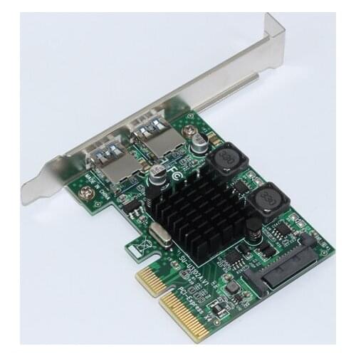 New 2Port USB 3.1 PCI Express Card USB3.1 SuperSpeed 10Gbps USB 3.1 PCI-E Expansion Card Adapter for Desktop Computer Components