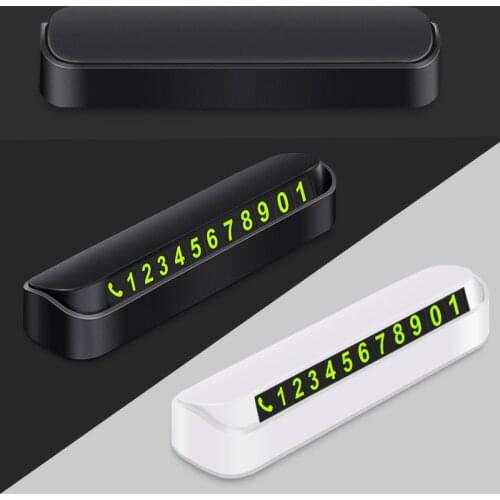 Car Temporary Parking Card Phone Number Card Magnetic Phone Number Plate Car Park Stop In Car-styling Automobile Accessories