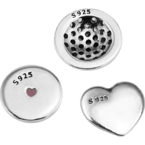 January Petites in 3pcs Parts for Floating Locket Pendant and Necklace 100% 925 Sterling Silver Fine Jewelry Free Shipping