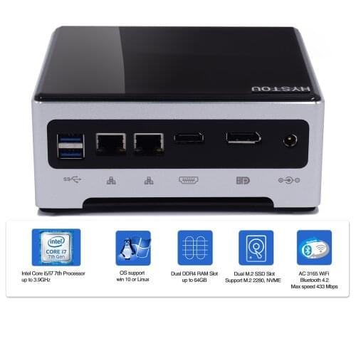 Cost Effective 8 Core Intel 9880H Mini PC Windows 10 Coffee Lake up to 4.8GHZ Dual LAN 6 USB DP HD Display port