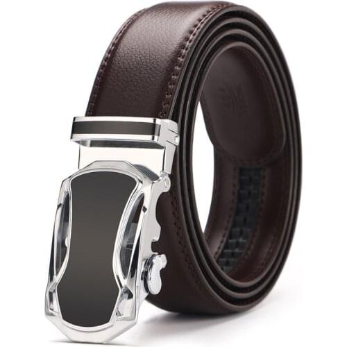 New Brand Designer Mens Belts Luxury Real Leather Belts for Men Metal Buckle Man Jeans Pants Genuine Leather Belt 3.5CM