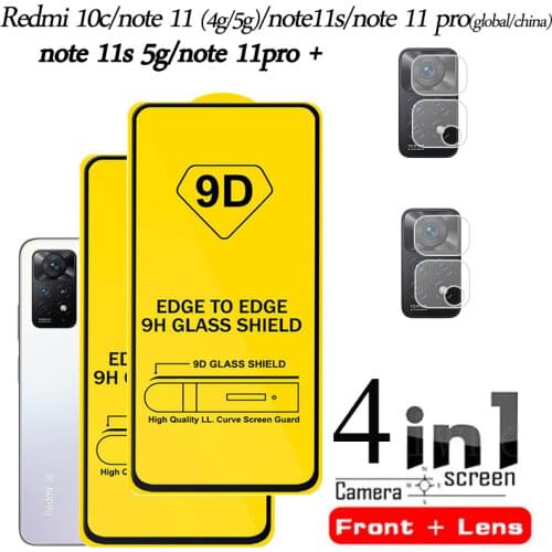 9D Pelicula Redmi 9T Screen Protector + Camera Lens Film For Xiaomi Redmi Note 9T 9 T Pro Protective Glass Redmi Note 10 Redmi9T