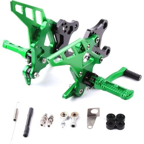 Adjustable For Kawasaki Z900 Footrests Rearset Footpegs Foot Rest Set Pegs Z 900 2017 CNC Motorcycle Accessories Anodizing