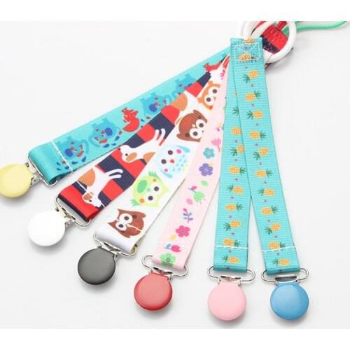 Adjustable Baby Pacifier Clips Chain Soother Chupetas Infant Nipple Holder Strap Toddler Fixed Button Sucking Toy Accessories